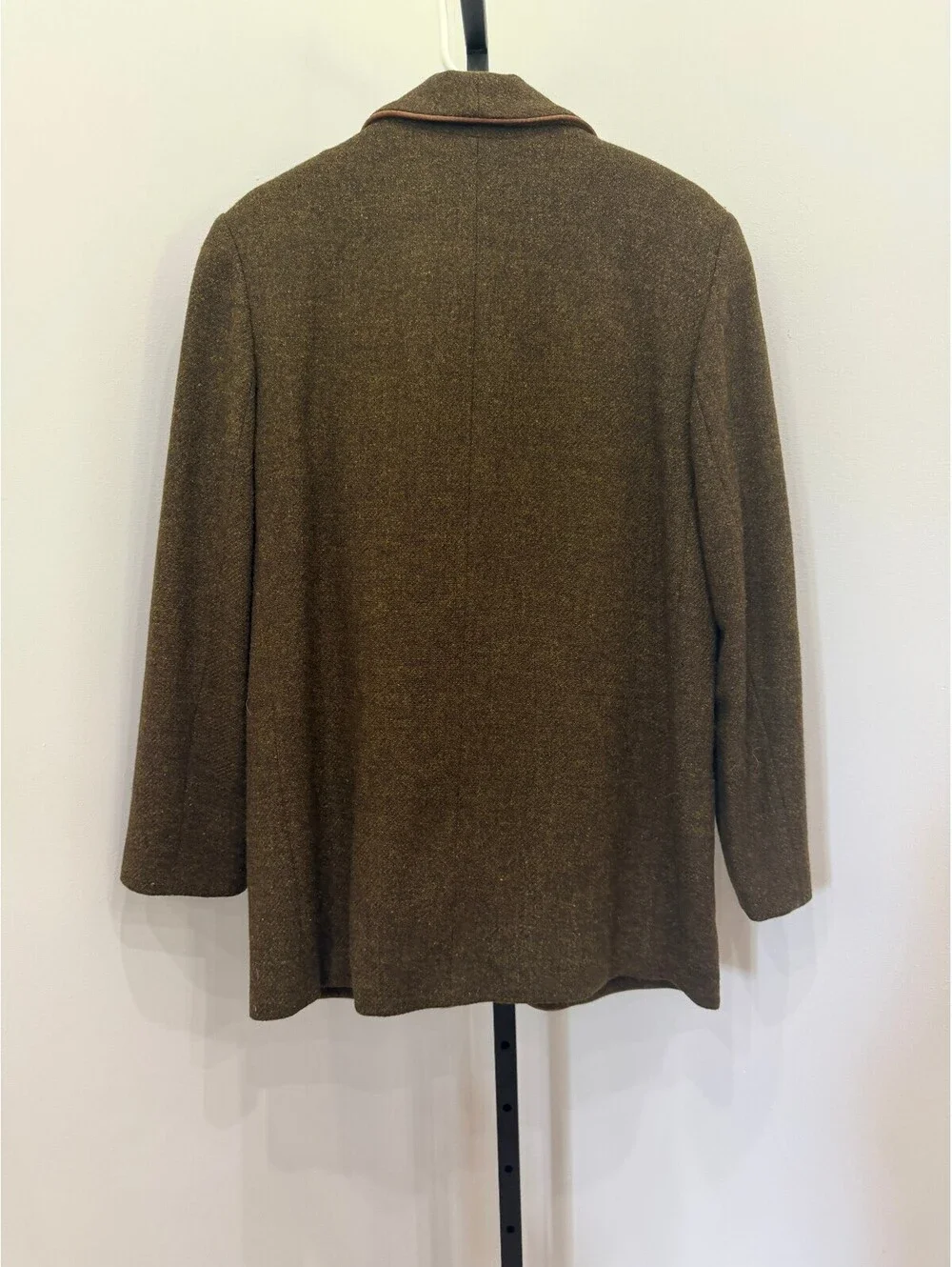 80s Wool Tweed Jacket Blazer Country Shop men's Green Wool Jacket Medium